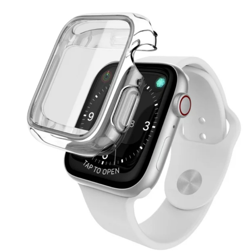 Raptic - Edge 360x Bumper for Apple Watch 42mm - Clear